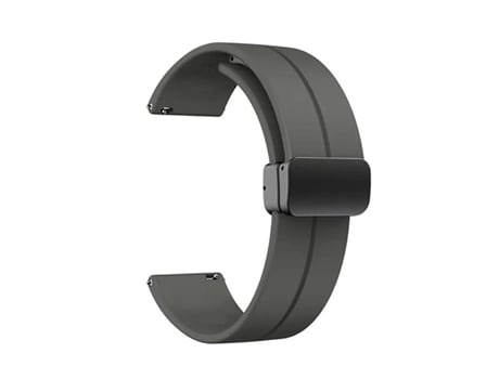 Pulseira de silicone Capasmart com fecho magnético para Huawei Watch GT 3 Pro 43 mm, preta