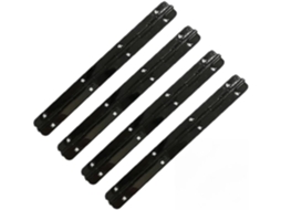 Dobradiça Longa De Ferro Preto 150mm Para Caixas Madeira, Armários E Caixas De Ferramentas – Dobradiça Com 32 Parafusos