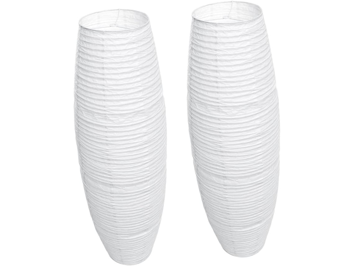 Conjunto de 2 Lâmpadas de Papel Brancas para Sala de Estar SFUSHOS