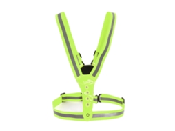 Colete Refletivo Led Para Corrida Com 3 Modos De Iluminação E Proteção 360° Verde