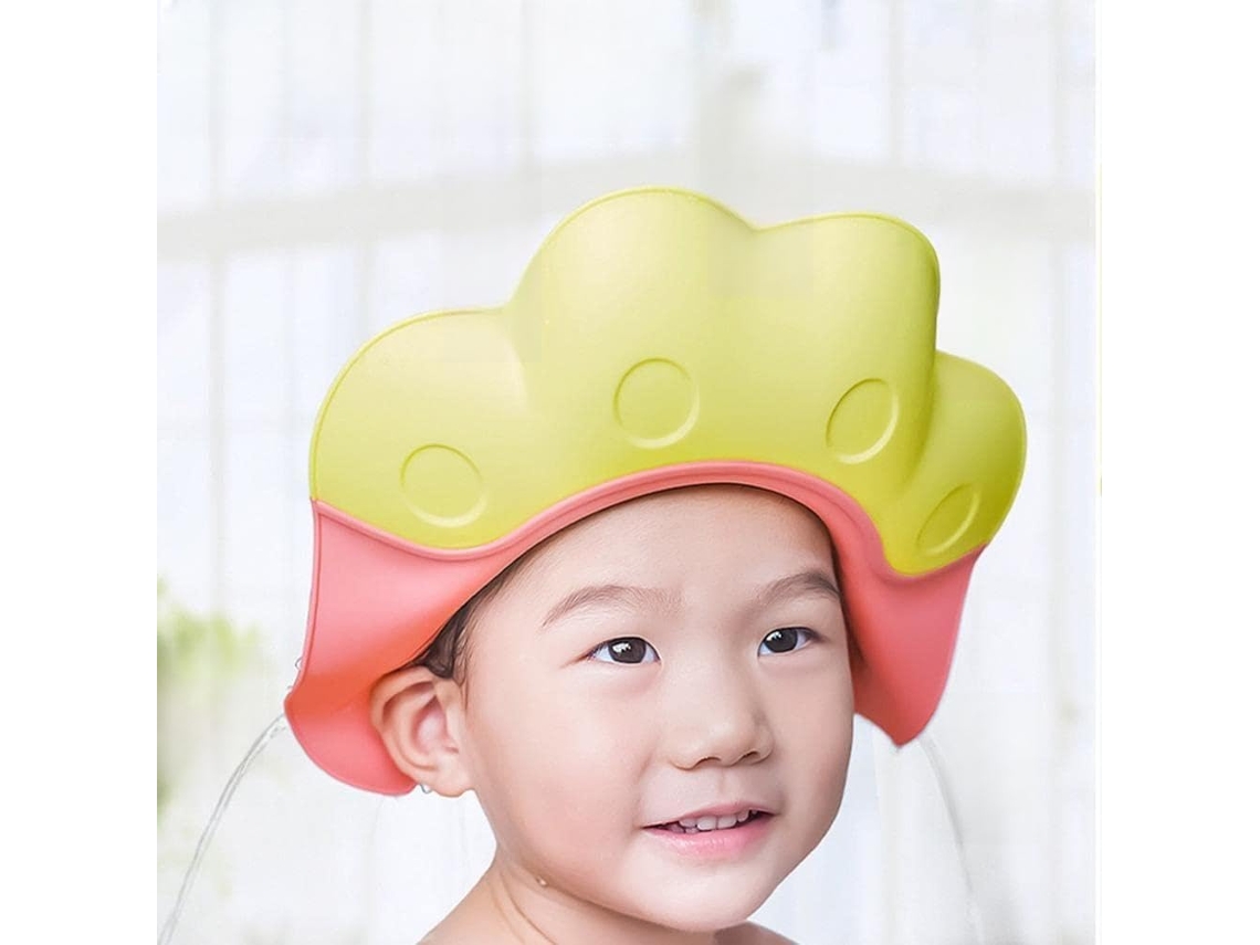 Touca De Banho Ajustável Para Bebê, Touca Macia Com Desenho Animado Para Shampoo Infantil, Touca De Banho Multifuncional