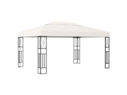 Vidaxl Gazebo 3x4 M Tecido Creme