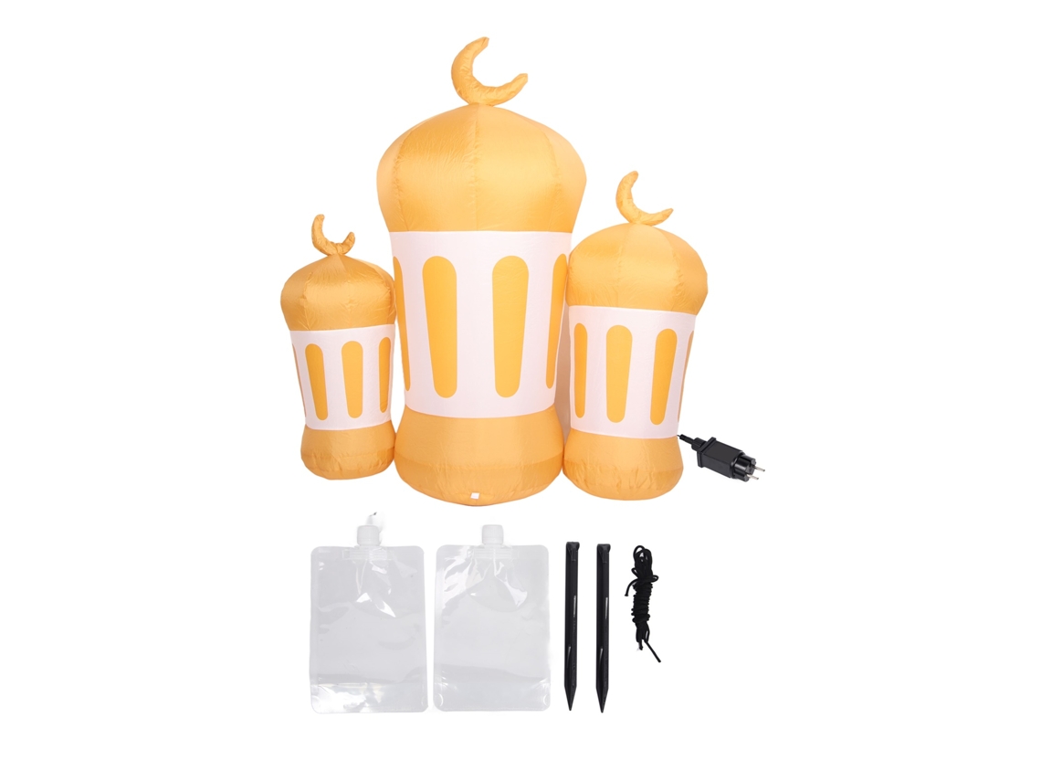 Laxiscreed Decoração Inflável Muslim Outdoor Com Led Ip44 À Prova D'água, 5,1 Pés, Com Compressor Eu