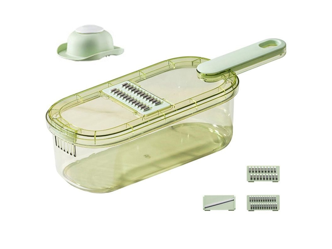Cortador De Verduras Multifuncional Afilado Seguro Fácil De Limpiar Diseño Ergonômico Abs A