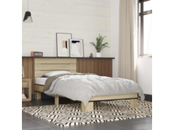 Vidaxl Estrutura De Cama Com Cabeceira Carvalho Sonoma 80 X 200 Cm