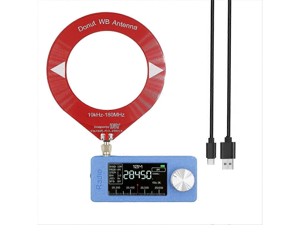 Si4732 Mini Receptor de Rádio 10khz 180mhz Portátil Banda Completa Hf Sw Mw Vhf Am Fm GOKOCO