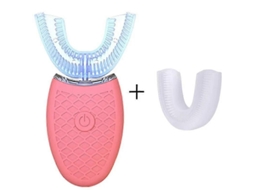 Escova de Dentes Elétrica Sônica para Adultos em Formato U com Rotação 360 ​​graus, Carregamento Usb e Função C Lareamento Dental. GOKOCO