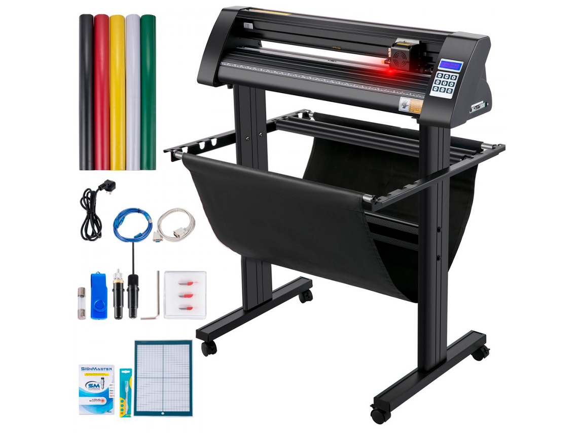 Plotter De Corte Com Laser, Máquina De Corte De Vinil 870 Mm, Software Signmaster E Precisão Tekmaquinas