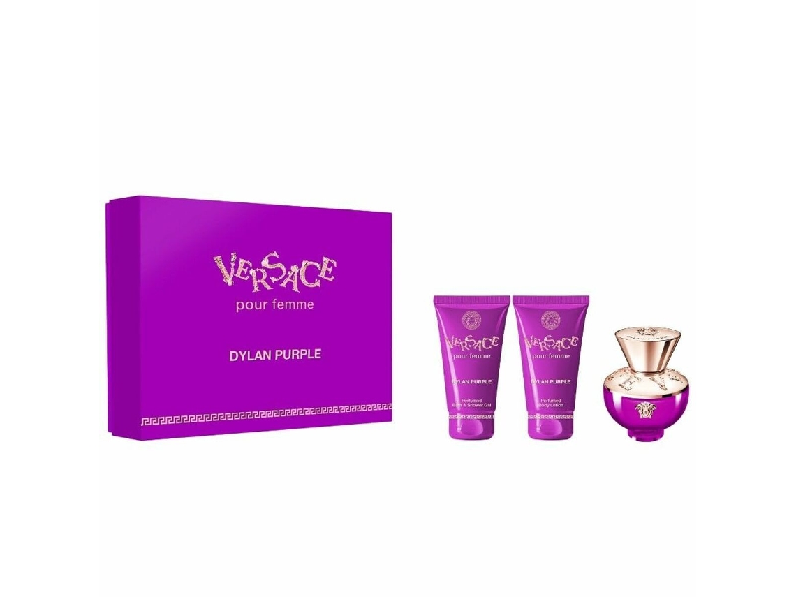 Conjunto de Perfume Mulher VERSACE Edp Dylan Purple 3 Peças