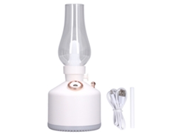 Umidificador de Névoa Silencioso com Luz Led Vela Usb | S/MARCA