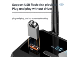 Transmissor E Receptor De Áudio Bluetooth 5.3