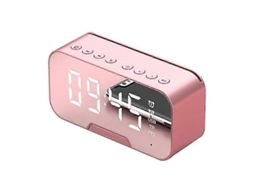 Alto Falante Bluetooth Portátil Com Espelho Led, Alto Falante Bluetooth Digital Sem Fio, Despertador Multifuncional Olysi Shop