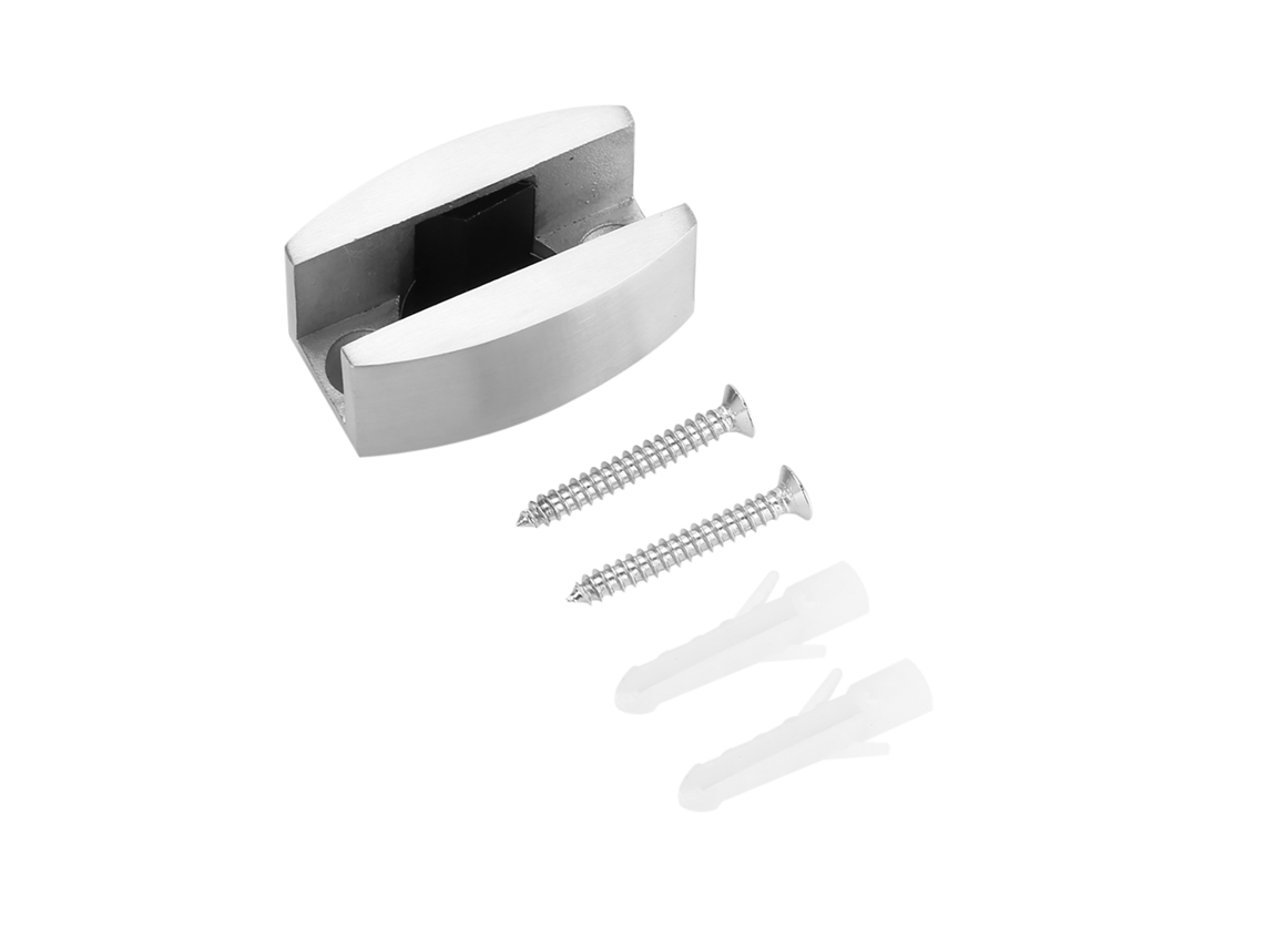 Guia de Chão para Porta de Vidro Deslizante em Aço Inoxidável Ajustável 8 14mm S/MARCA