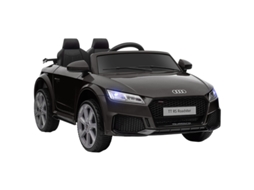 Carro Elétrico Audi Comando 2,4g, Música, Buzina, Led, Usb, 3-5 Anos, Preto