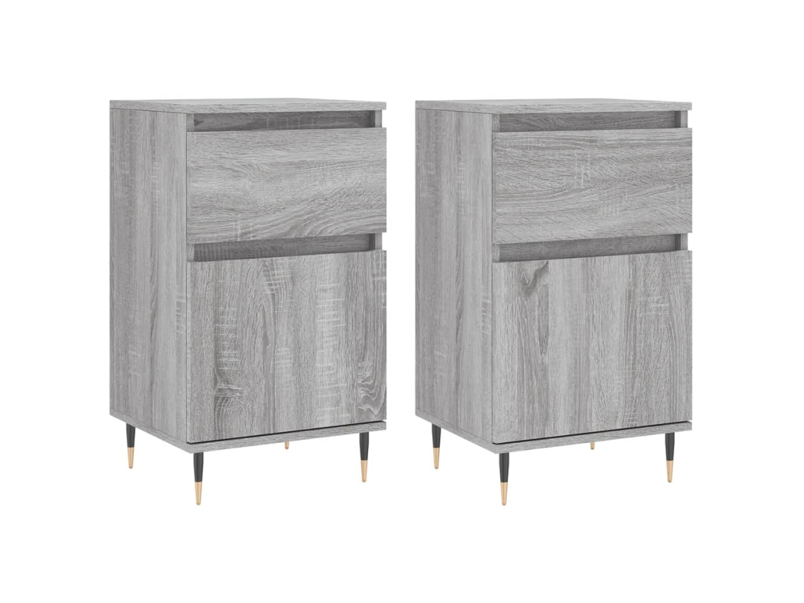 Sideboard, Sideboards Vidaxl Cinzeto Madeira Processada (n/a)