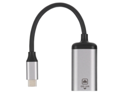 Adaptador Usb C Para Rj45, Plug And Play Sem Driver, Suporta Rede Cabada De 10/100/1000mbps