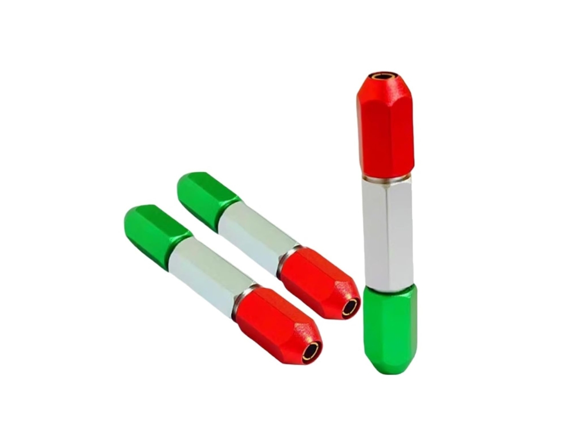 Paquímetro Vermelho E Verde, Medidor De Agulha, Cabo De Pino Dupla Extremidade, Medidor De Plugue Liga Desliga