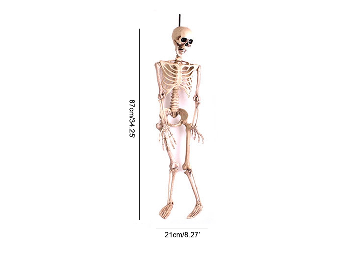 Esqueleto Decorativo Casa Assombrada Halloween 87cm