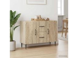 Vidaxl Buffet Carvalho Sonoma 89 X 34,5 X 60 Cm Derivados De Madeira
