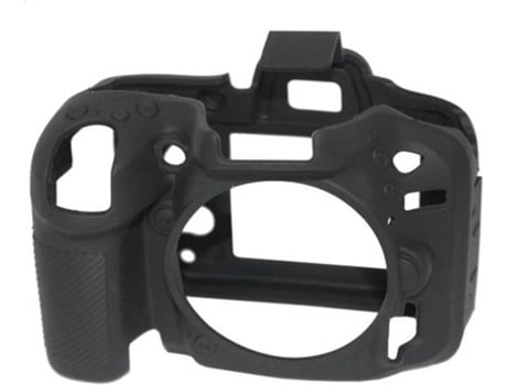 Capa de silicone EASYCOVER Nikon D7100/D7200 Preto