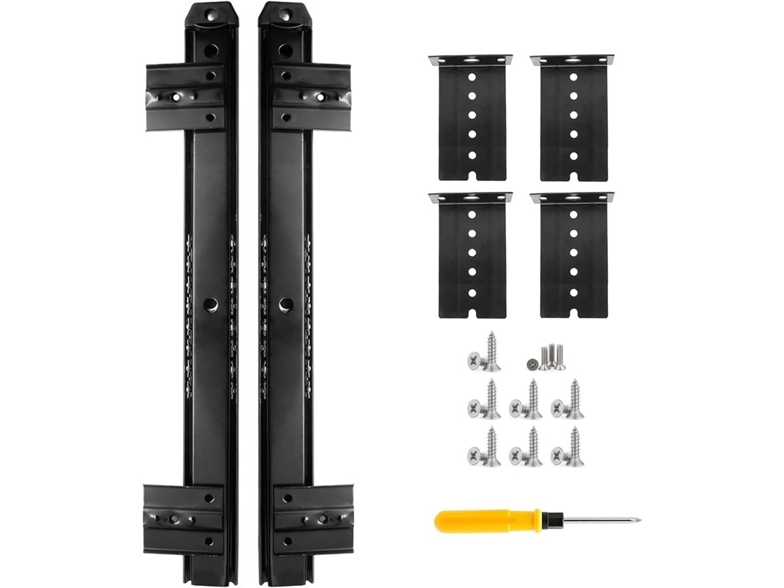 Trilhos Deslizantes Para Teclado Sob A Mesa, Com Rolamentos De Esferas 14 Polegadas, Silenciosos Suportam Até 35kg