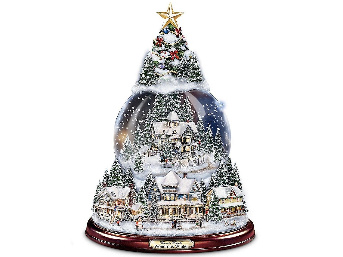 Conjunto de 5 Bolas de Natal em Cristal, Decoração Natalícia com Autocolantes, Ergonômico, Uso Diário STELASPLEN
