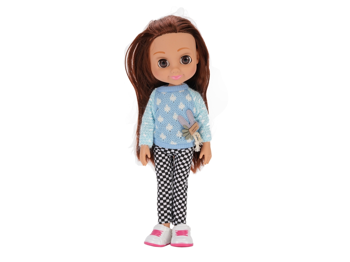 Mali boneca de Moda para Meninas 35,56 Cm Cabelo Longo com Roupas Trocáveis e Acessórios