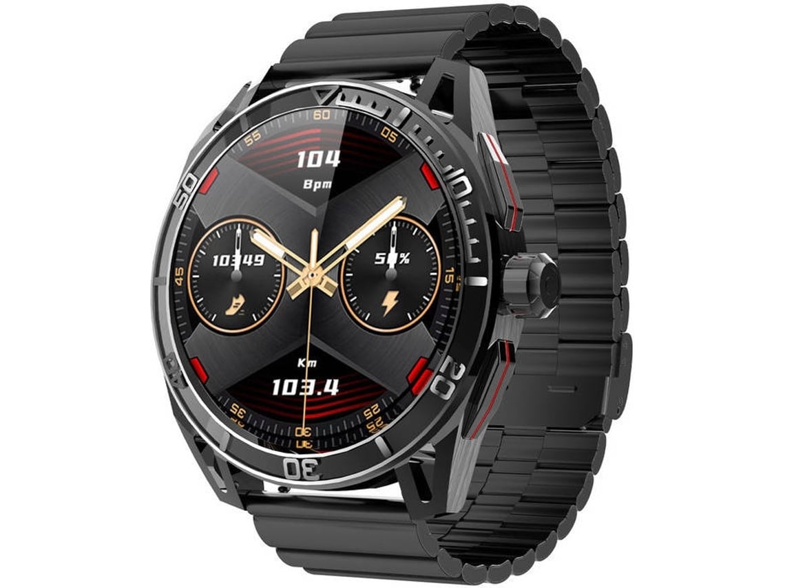 Smartwatch NISSGU 1 43'' Ip68 À Prova de Poeira e À Prova de Água Preto