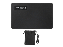 Unidade De Disco Rígido Externo (interface Usb3.1, Transferência De Alta Velocidade) Hdd De 2,5 Polegadas Preto 60g