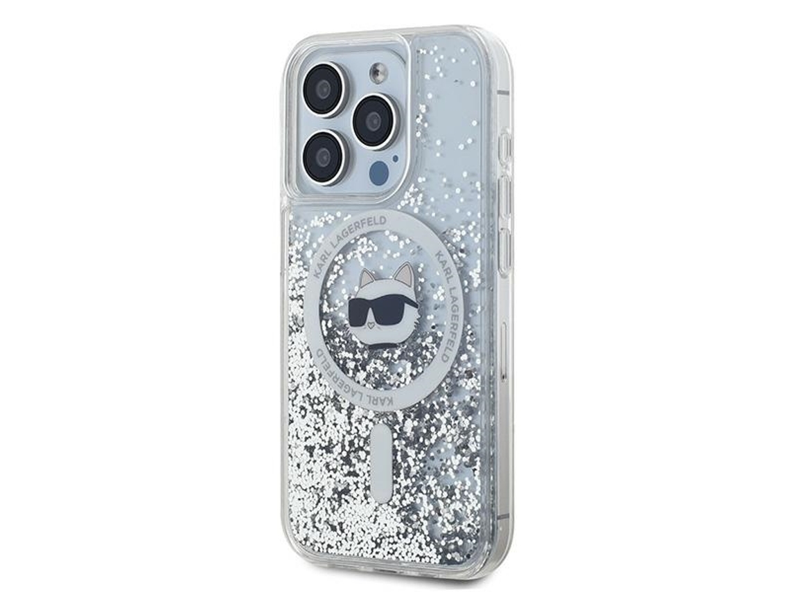 Capa para iPhone 14 Pro KARL LAGERFELD Pele Sintética Rígida Transparente