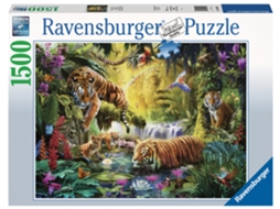 Puzzle RAVENSBURGER Tranquil Tigers 1500 Peças Animais