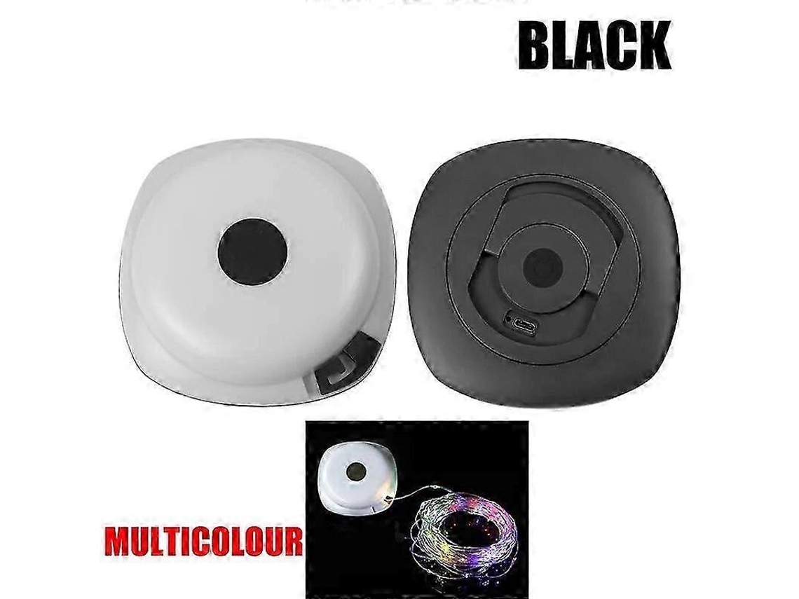 Cordão De Luzes Para Camping, 10 M Com Lanternas , 2000 Mah, Ipx6 À Prova Dágua, Recarregável, Preto, Rgb, Szrh A B Olysi Shop (design 2 Em 1)