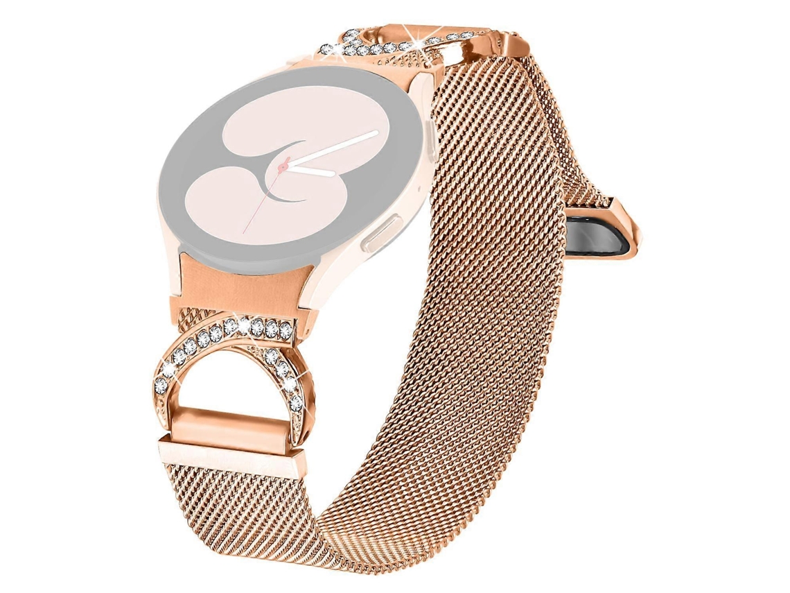 Lurelia Pulseira De Relógio Com Conector, Compatível Samsung Galaxy Watch 5 Watch4 40 42 44 45 46 Mm Milanese Metal B