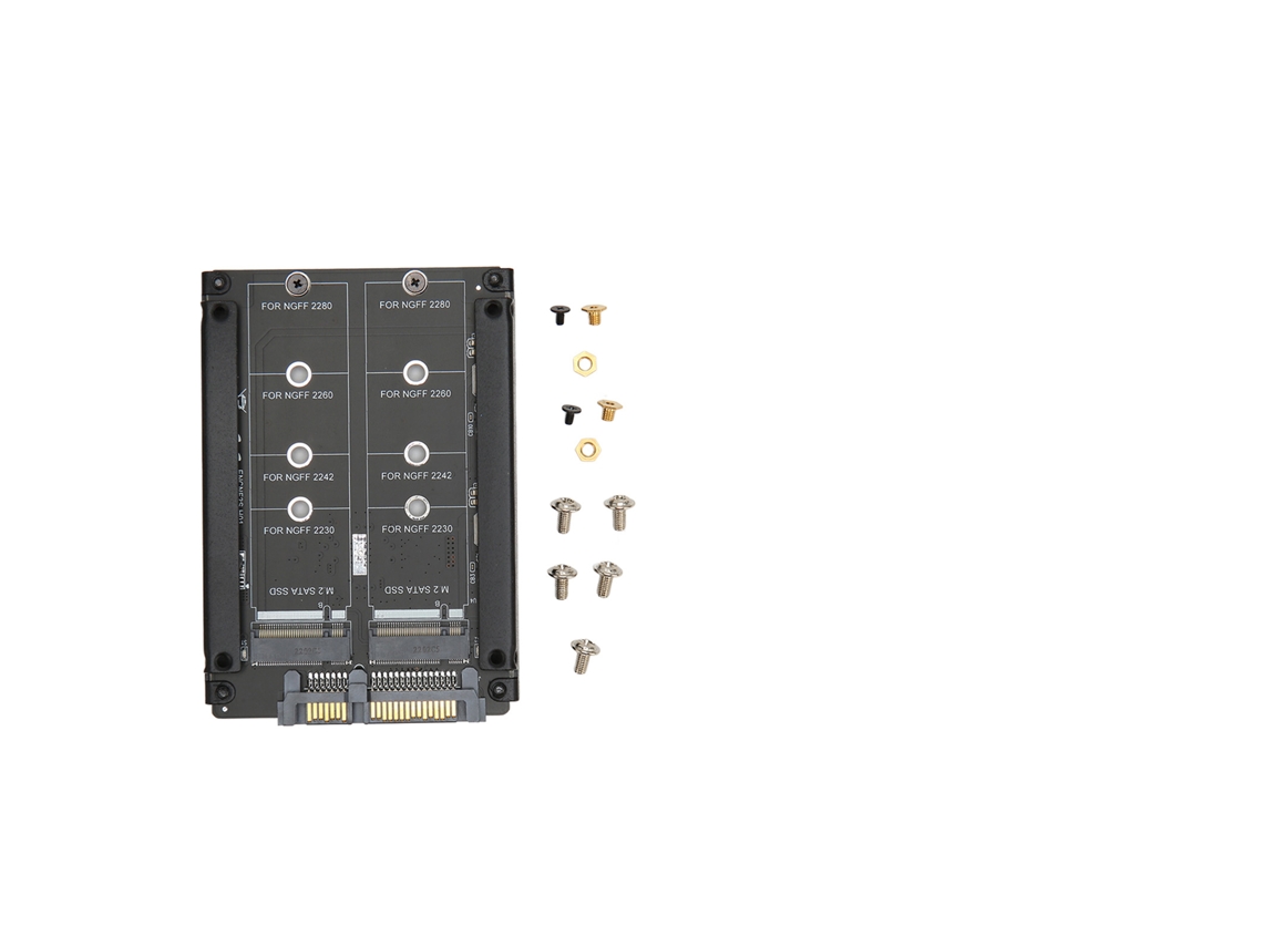 Aetheria placa Adaptadora Ngff para Sata3.0 M.2 Key B M Ssd Conversão Interface 6g com Suporte a Dois Discos