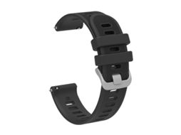 Bracelete de Smartwatch para Garmin Vivomove Style 20Mm Faixa de Relógio de Sarja de Silicone Preta VENISYMLIS