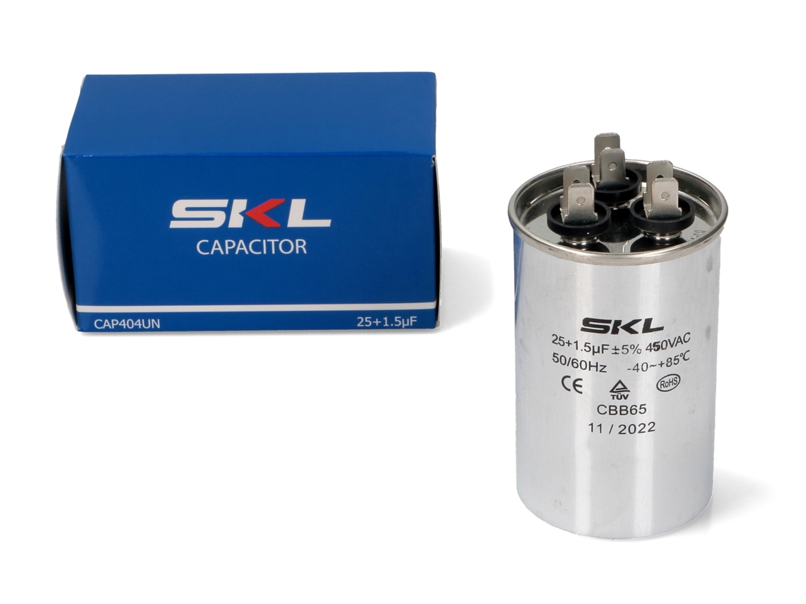 Capacitor para Ar Condicionado 25+1,5µf Ar Condicionado Cap404un