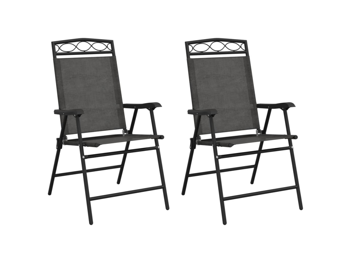 Folding Chair, Folding Chairs Vidaxl Cinzeto Aço (n/a)