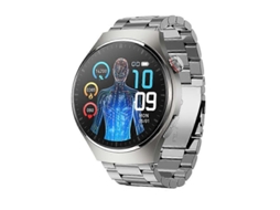 Relógio Inteligente Mt200 Com Tela Amoled De 1,43 Polegadas, Certificação Ip67 E Pulseira De Aço, Com Suporte Para Chamadas E Ecg.