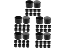 Lalafina 50 Unidades De Tampas Borracha Redondas Para Parafusos E Porcas, Pontas De Borracha Para Tampas Parafusos Vaso