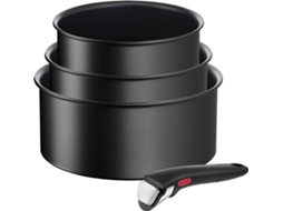 Set 4 Peças - Caçarolas + Pega TEFAL Ingenio Unlimited L7639343 (16/18/20cm)