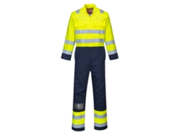 Bizflame Work Hi Vis Traje Antiestático / Amarelo Marinho / M Portwest