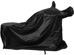 Capa impermeável para motociclista, ideal para uso externo, feita de tecido Oxford resistente.