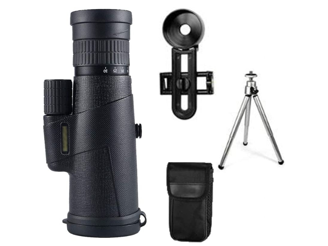 Telescópios Monoculares Spotting Telescope Life À Prova D Água Fmc Revestimento Multicamada 42mm Grande Calibre, Preto Bestvite