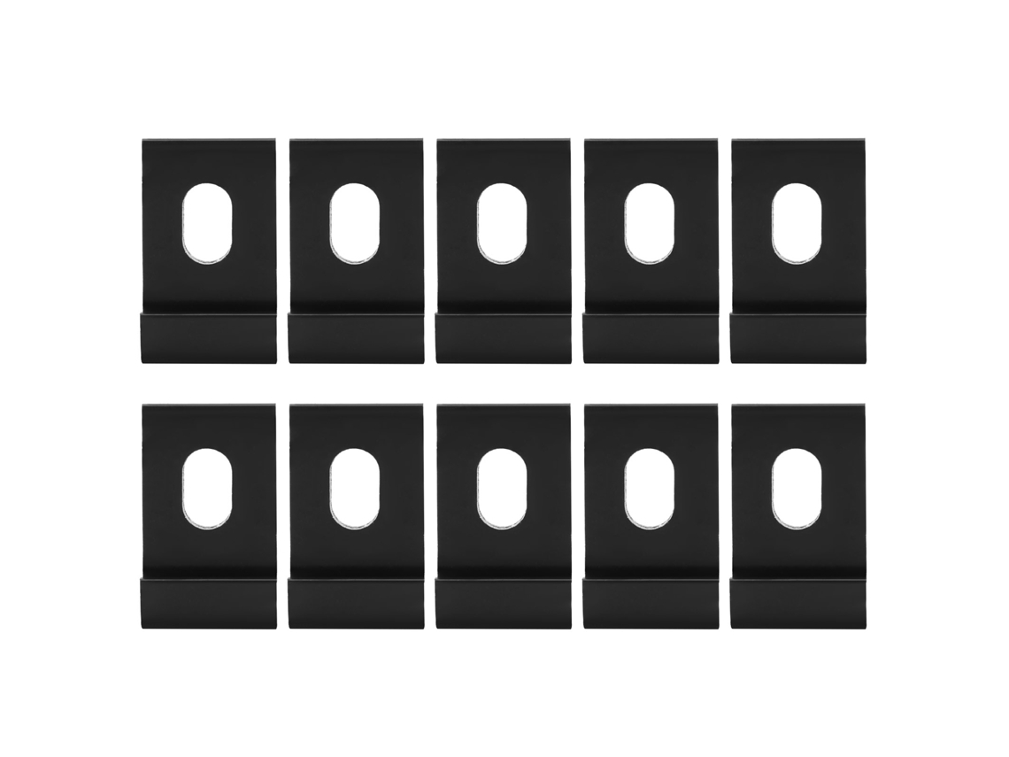 10pcs Clips De Base Alumínio Preto Para Estufas