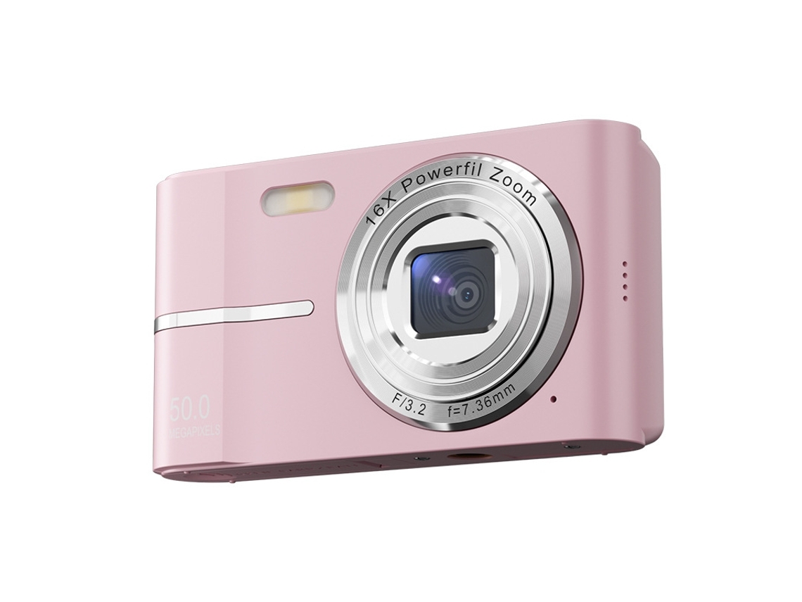 Câmera Digital Veanxin Tela De 500.000 Pixels De 2,4 Polegadas, Câmera Digital De 700mah 32gb De Memória Rosa