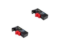 2 9 Peças Para Testador De Bateria Aa Aaa V Verificador De Voltagem Digital Clipe