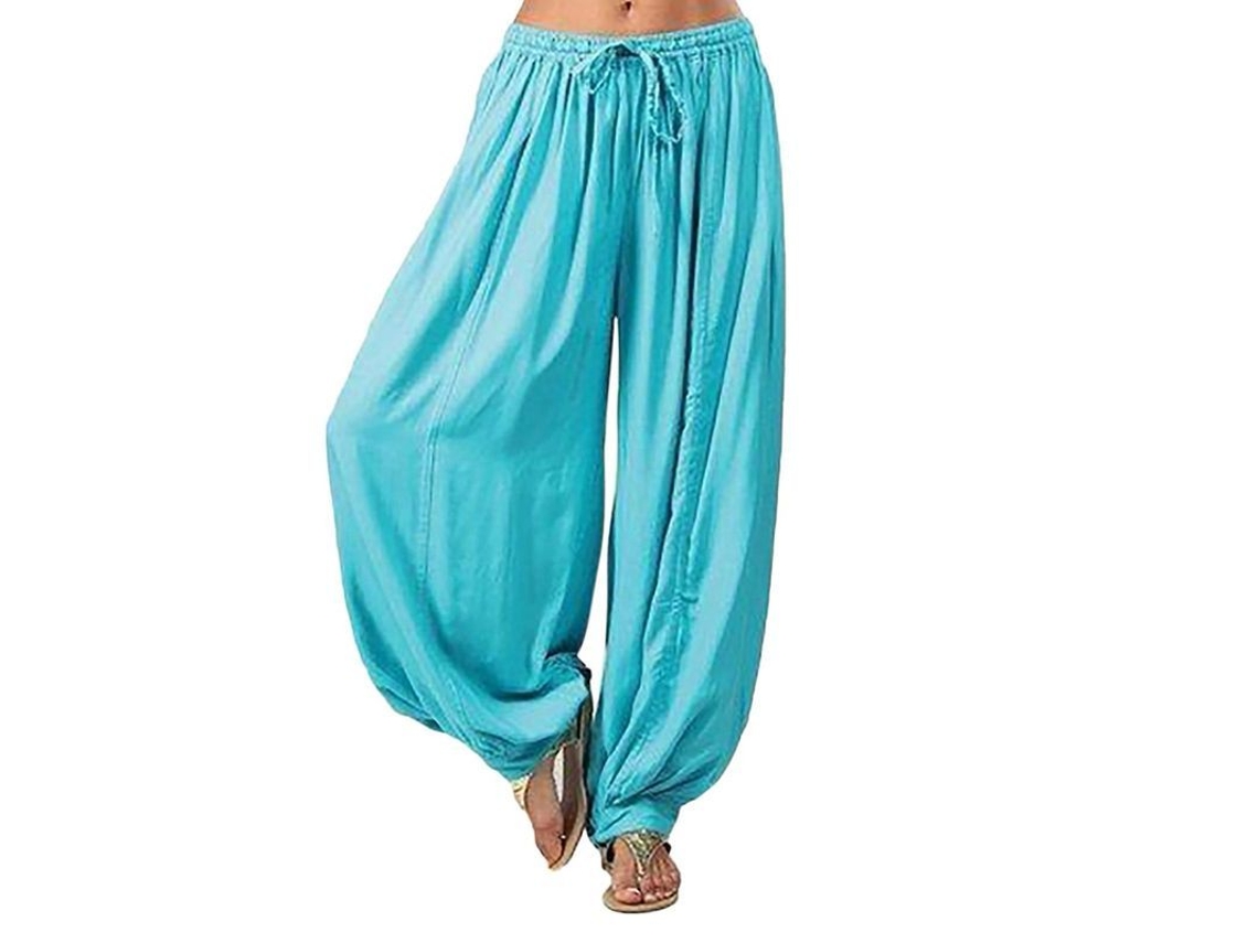 2026 pantalones Verano Mujer Talla Grande Color Sólido Casual Sueltos Harem Yoga