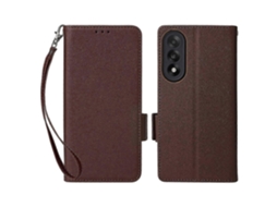 25-26 For Oneplus Nord 5 5g Case With Wrist Strap Litchi Texture Pu Leather Wallet Phone Cover