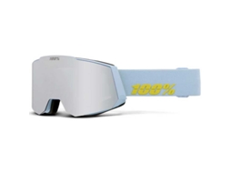 100PERCENT Máscara Esqui Snowcraft Hiper Azul Mirror Silver Flash Lens/CAT1
