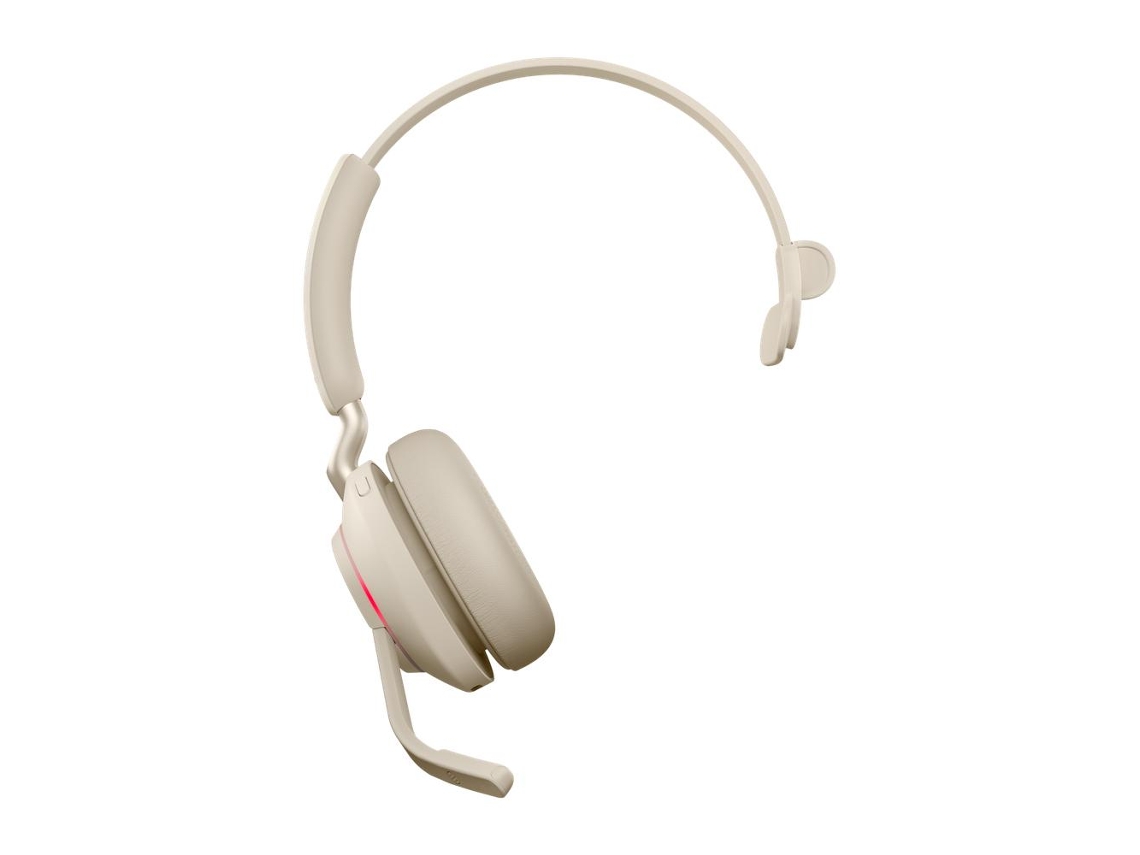 Jabra Evolve2 65 Uc Mono Auscultadores Fita de Cabeça Usb Type-C Bluetooth Bege